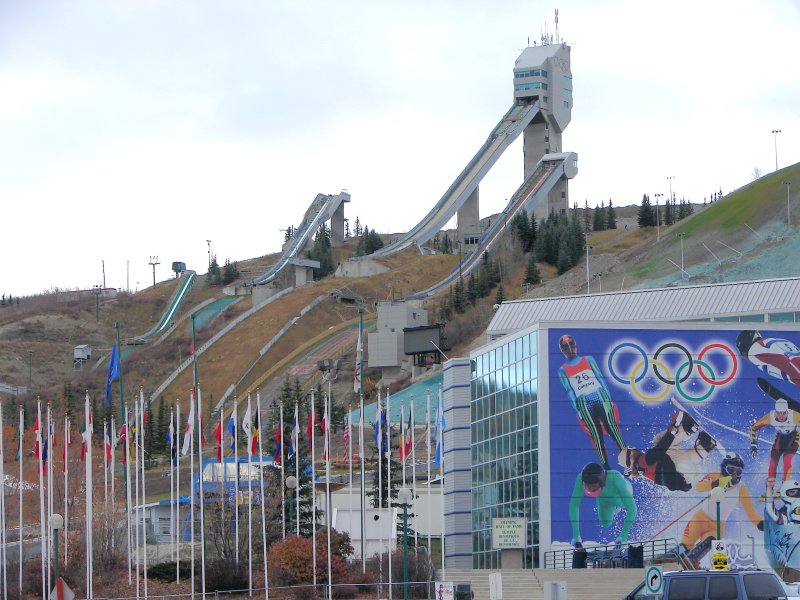 To the northwest of the city is Olympic Park. Calgary was home to the Winter Olympics in 1988.