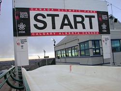 Welcome back to Olympic Park, and a starting gate at the bobsled track.