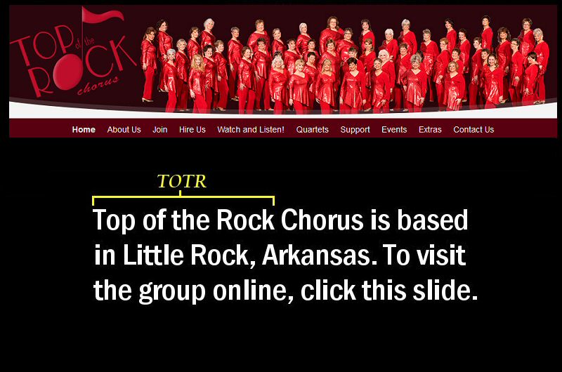 Top of the Rock Chorus Website - Slide 61